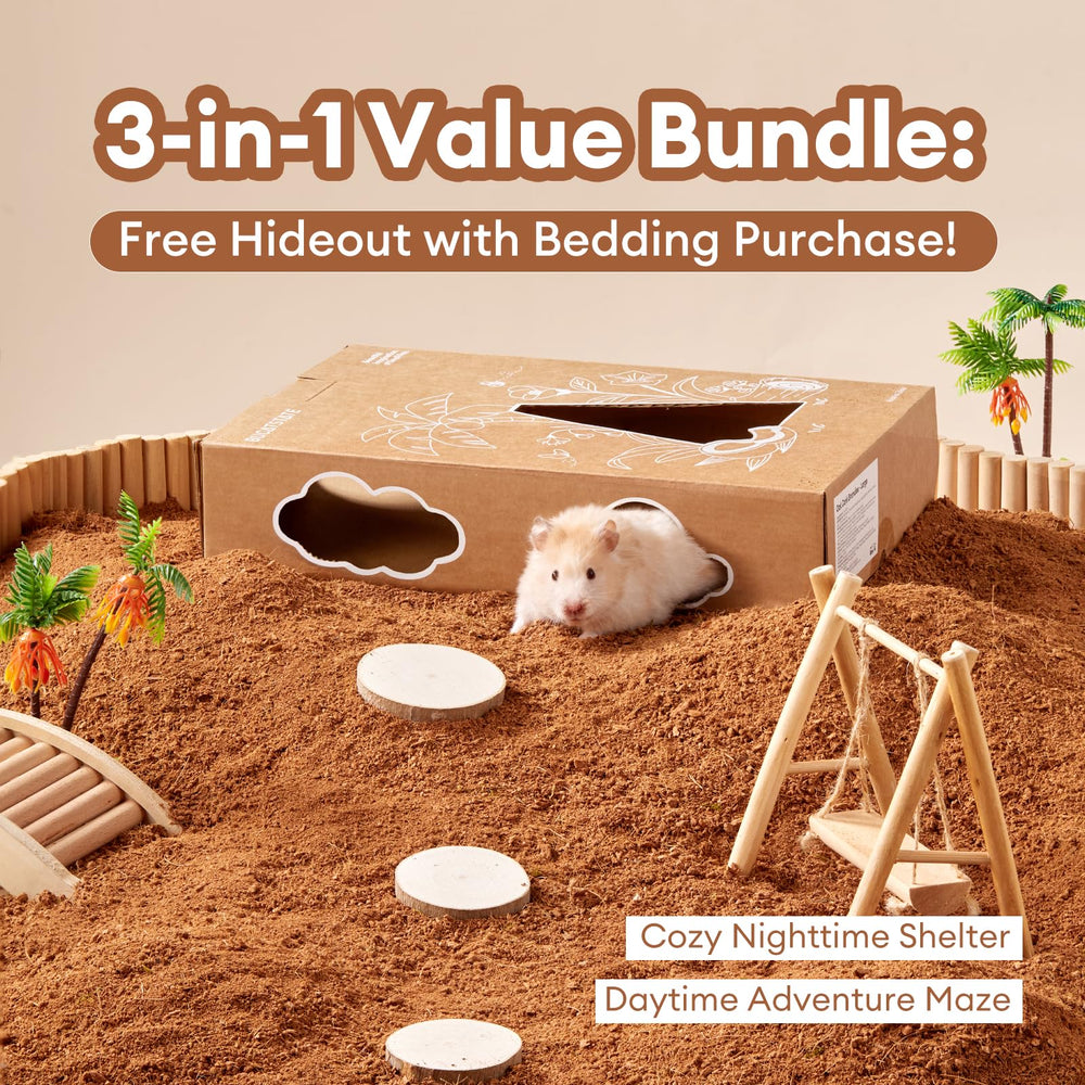 BUCATSTATE scène de vie hamster explorant pour stimulation et bien-être