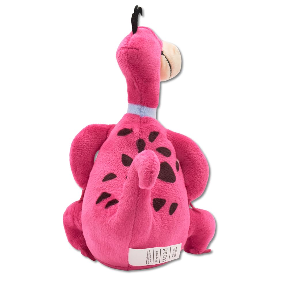 Buckle-Down Dino gros plan sur le couineur pour stimulation auditive