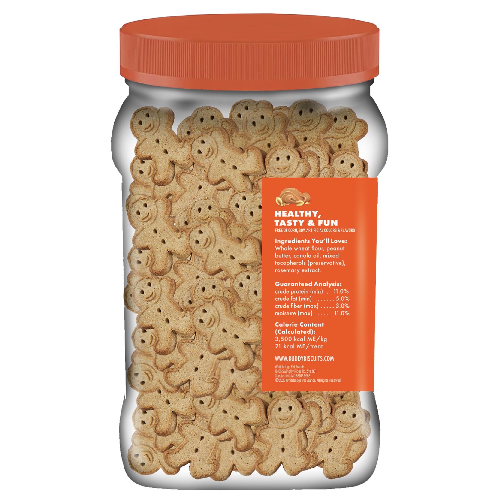 Buddy Biscuits gros plan texture croquante illustrant la qualité