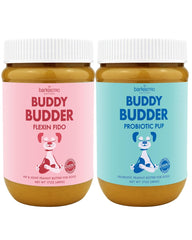 BUDDY BUDDER pot devant montrant l’étiquette claire et l’aspect naturel