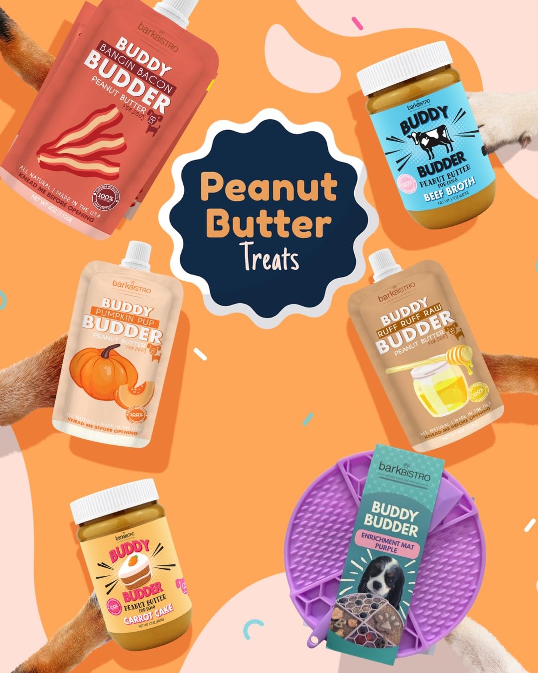 BUDDY BUDDER ingrédients cacahuètes et miel soulignant qualité