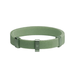 BuddyArmor vue avant du collier olive, maintien sûr et esthétique