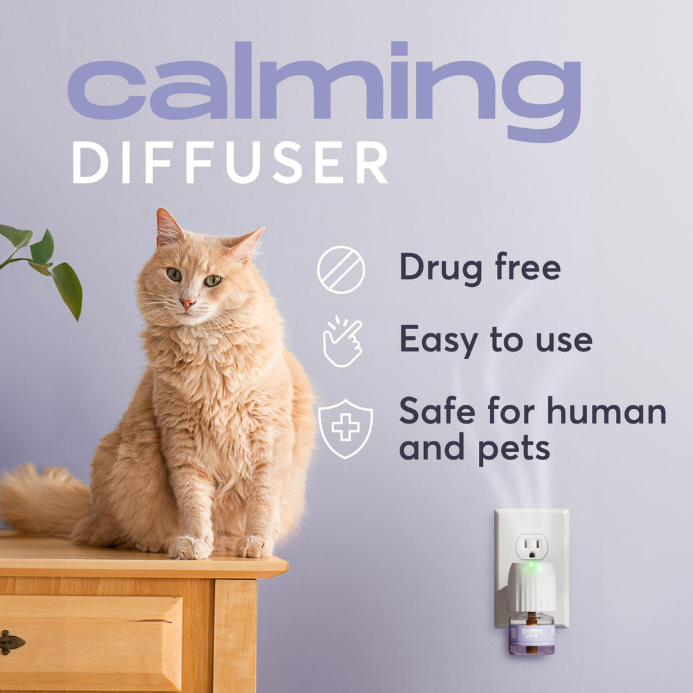 BUDDYJOY diffuseur en usage dans un salon pour apaiser le chat