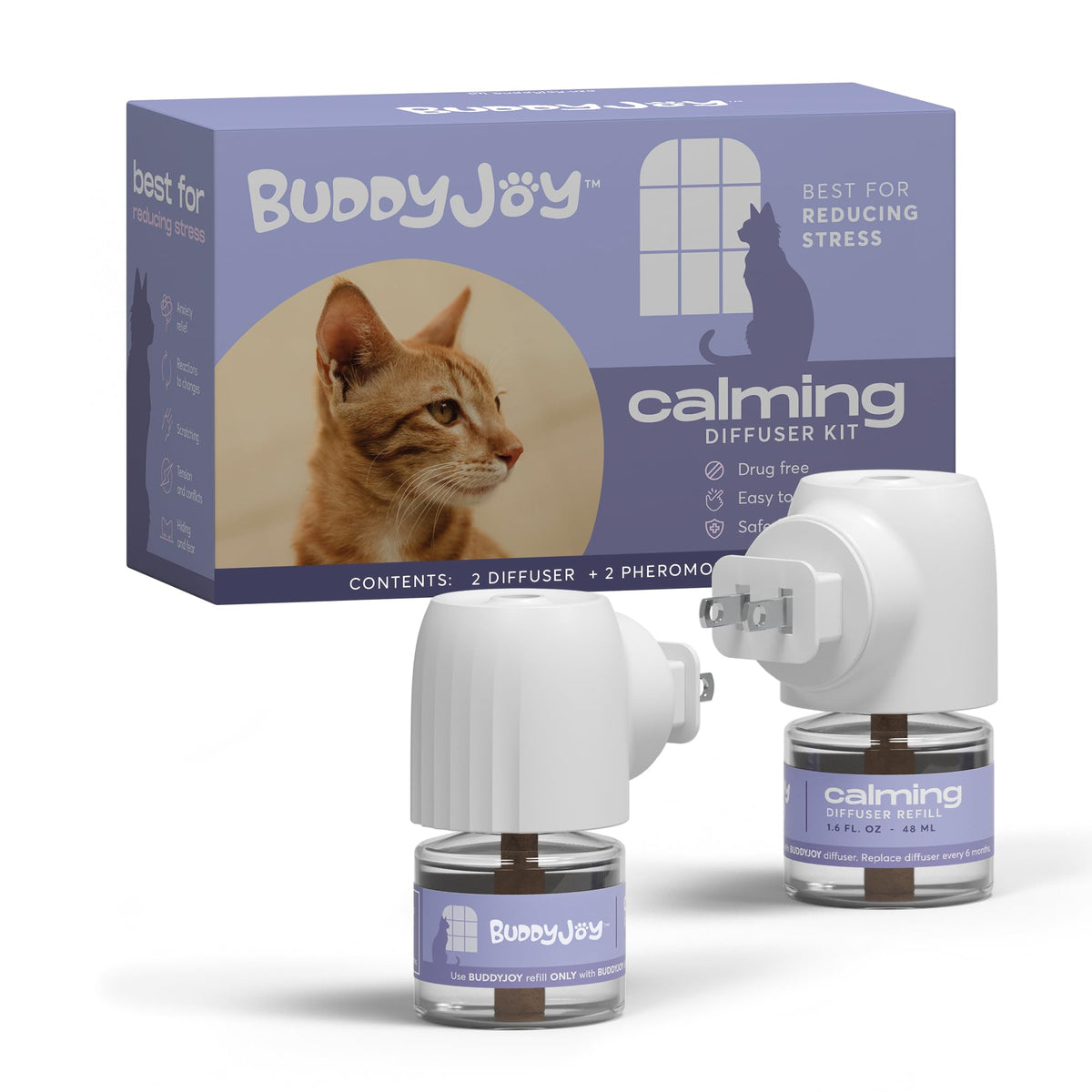BUDDYJOY pack de diffuseurs et recharges illustrant la valeur du set
