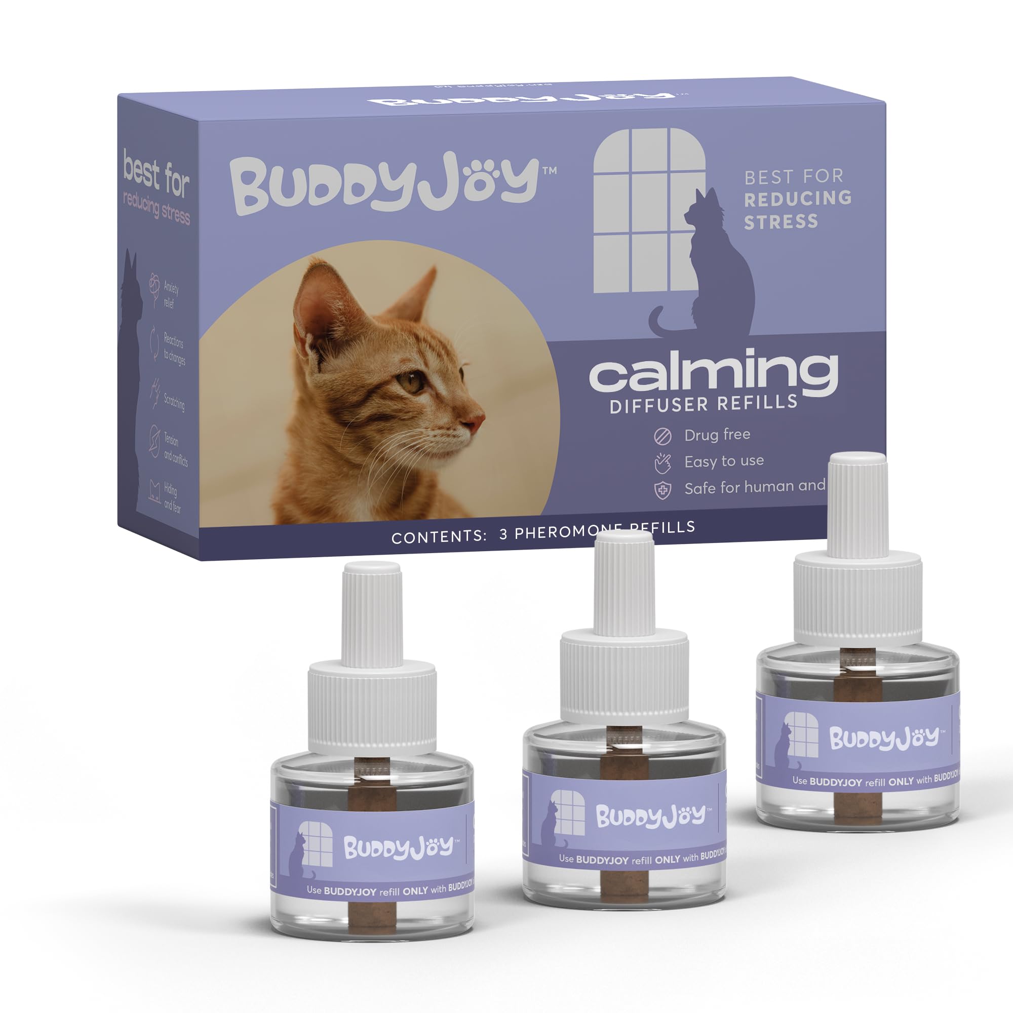 BUDDYJOY flacon avant emballage montrant le design et l’ouverture sûre