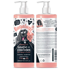 BUGALUGS bouteille avant-plan papaye et coco offrant nettoyage doux