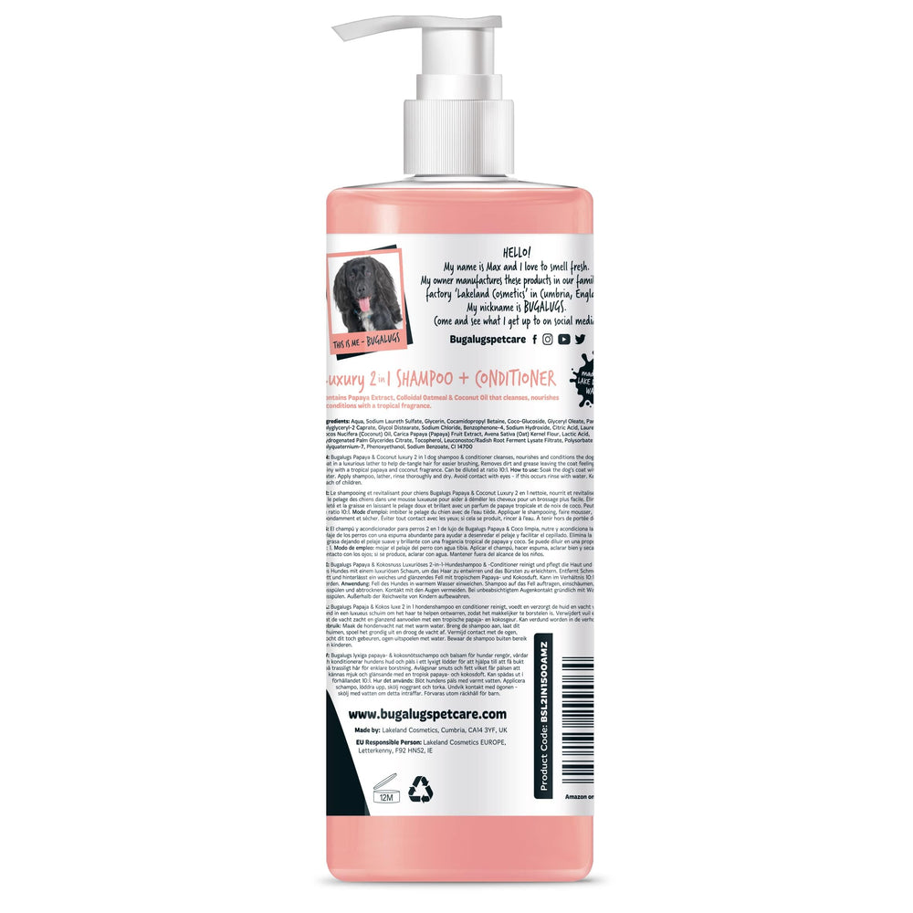 BUGALUGS mousse riche détail montrant action nettoyante nourrissante