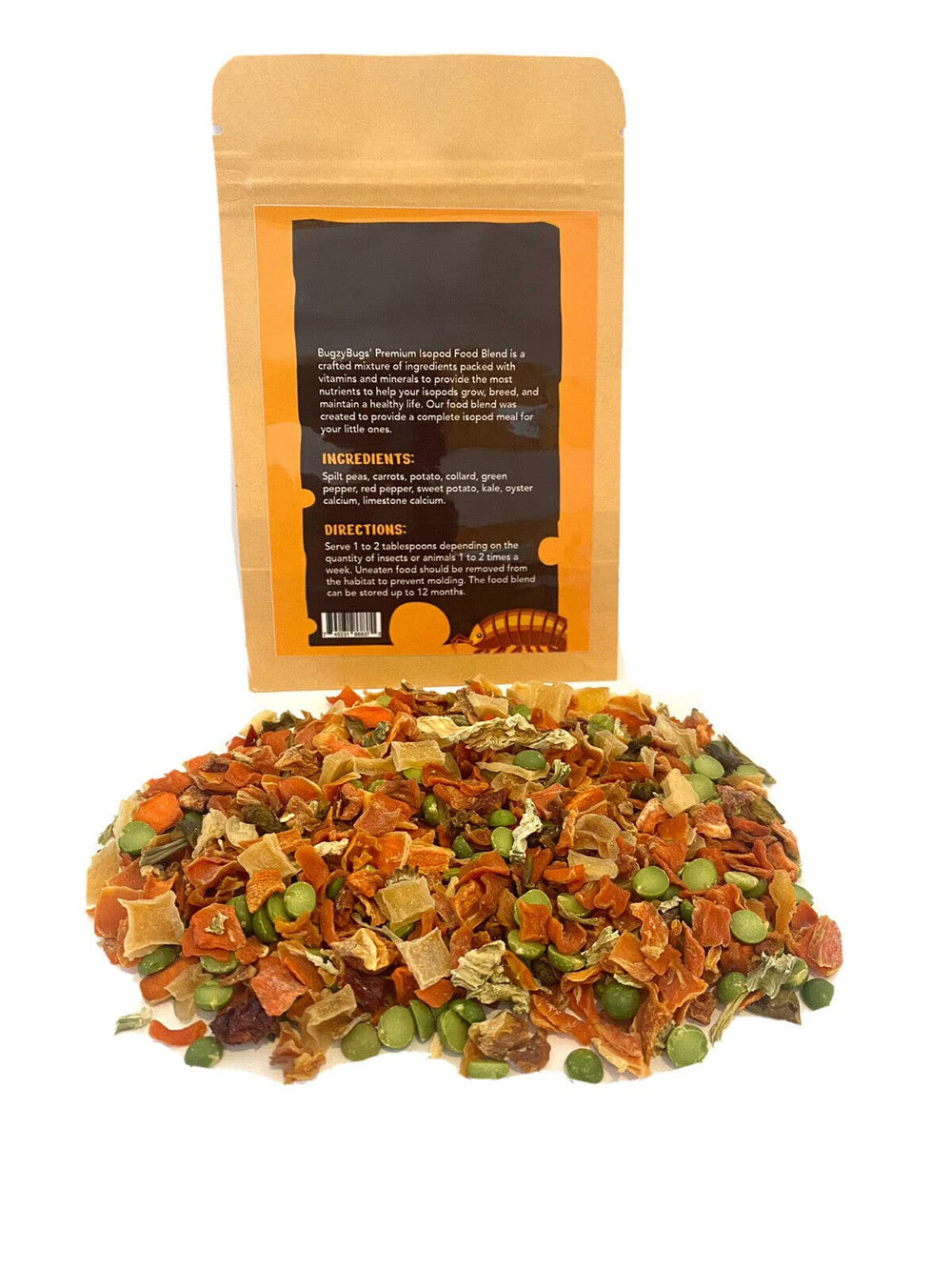 Bugzy Bugs ingrédients étalés illustrant diversité nutritive bénéfique