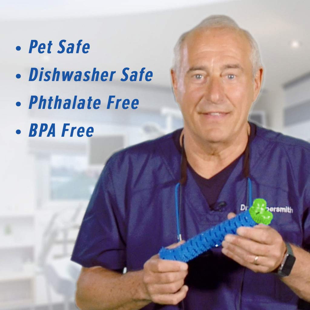 BulbHead Chewbrush étiquette montrant matériaux durables et instructions