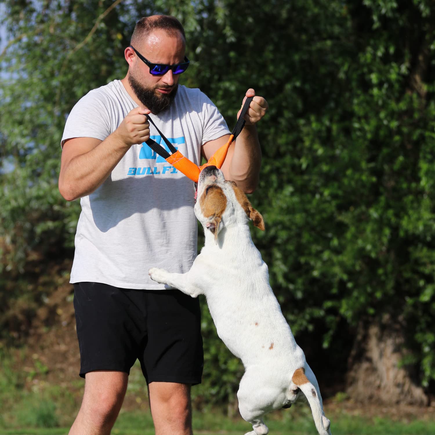 Bull Fit comparaison taille avec main pour visualiser échelle réelle