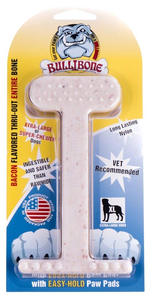 Bullibone os devant emballage montrant robustesse et saveur bacon