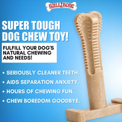 Gros plan sur la texture en nylon du Bullibone SuperBrush pour nettoyage et frottement des dents
