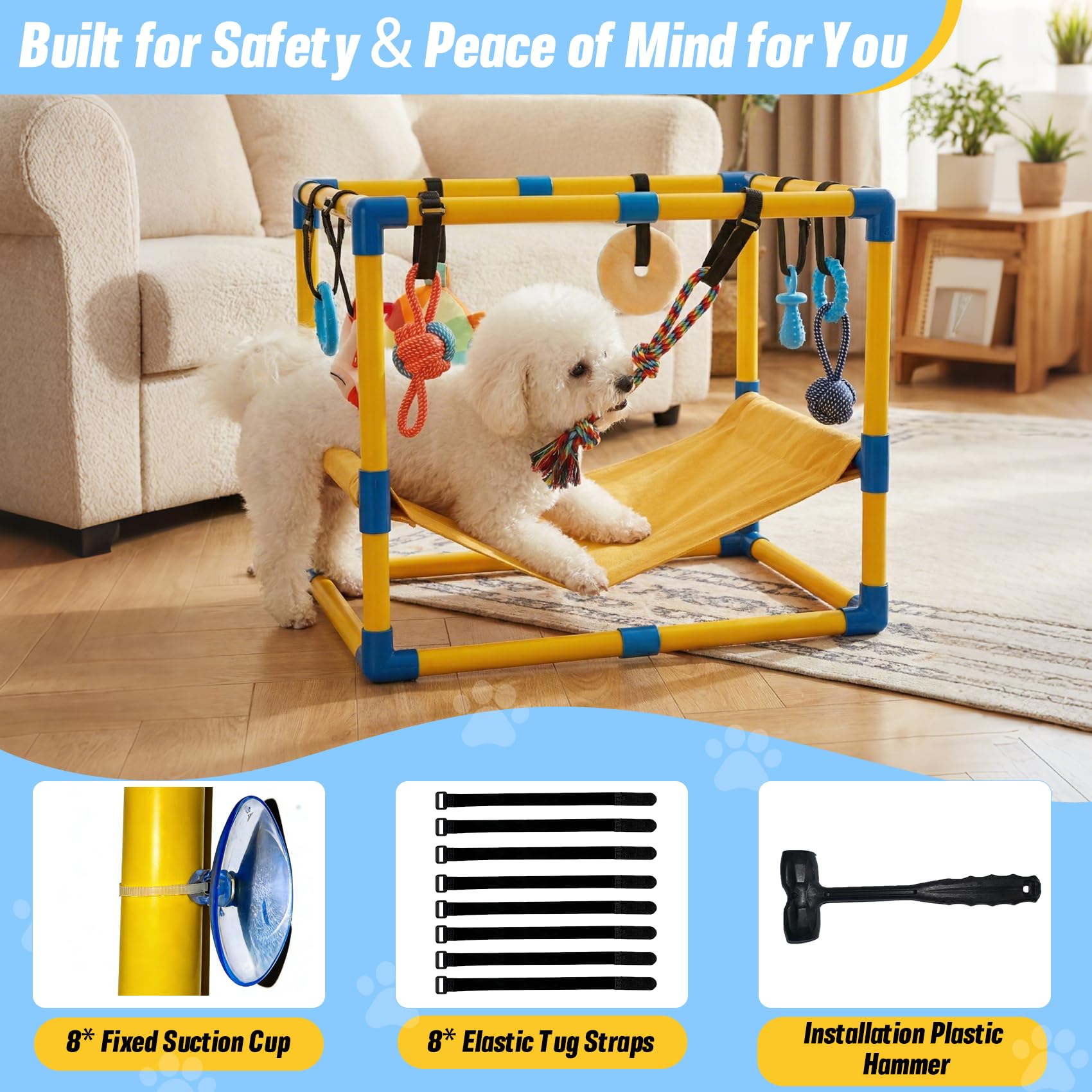 Bullro sangles élastiques bungee pour jeu sécurisé et rebondissant