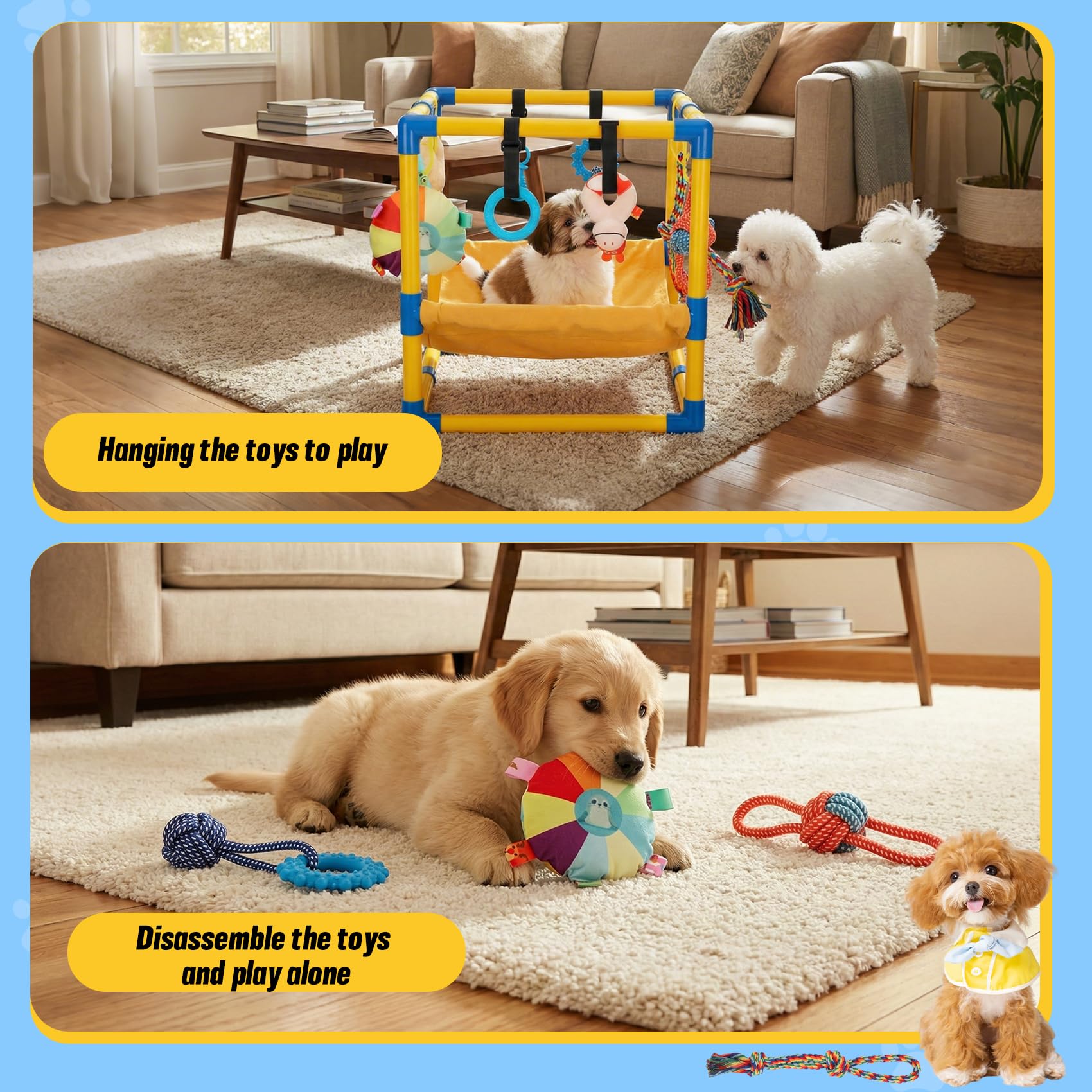 Bullro cadre PVC lisse et arrondi pour sécurité des petites pattes
