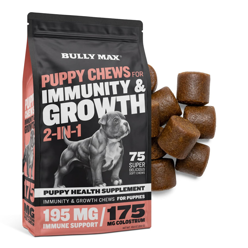 Bully Max face de l'emballage montrant 75 bouchées et informations produit