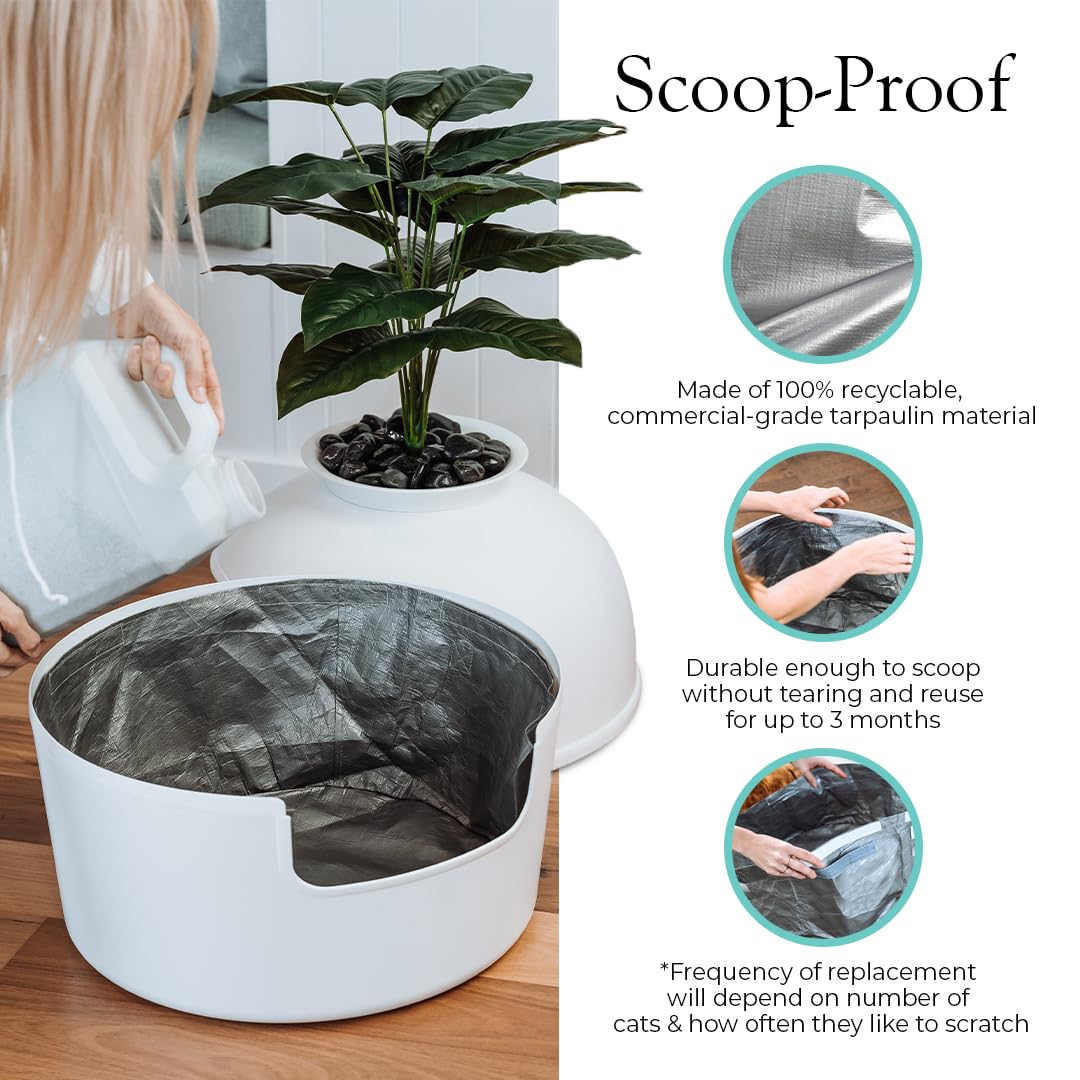 Bundle & Bliss liner installé dans le bac Secret pour un nettoyage simplifié