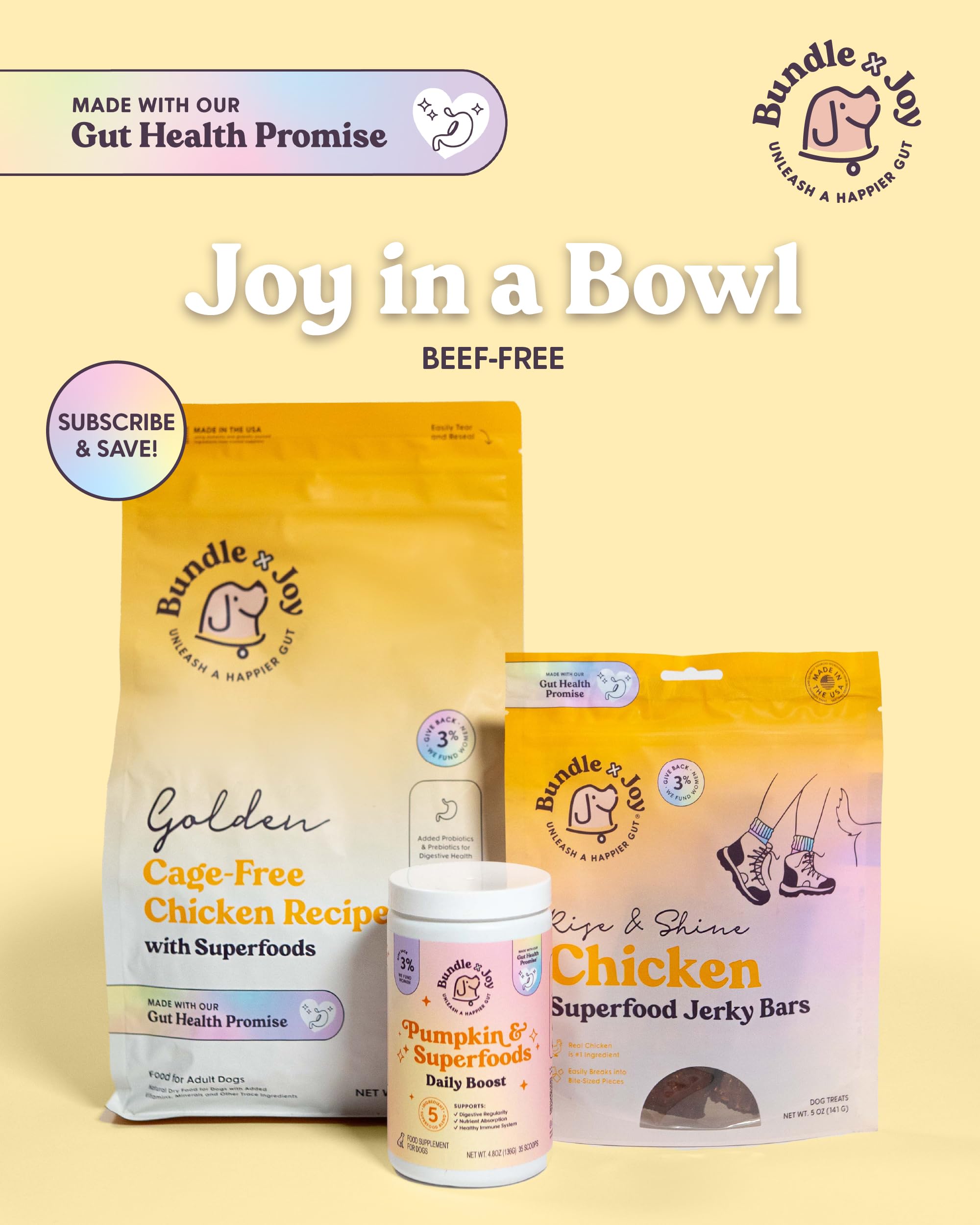 Bundle x Joy sac 8lb posé à côté d’un objet pour comparaison d’échelle