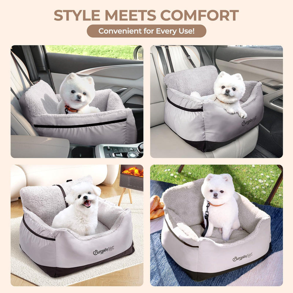 BurgeonNest coussin réversible peluche/oxford pour confort saisonnier