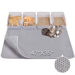 BurgeonNest tapis litière face avant montrant format XL et protection du sol