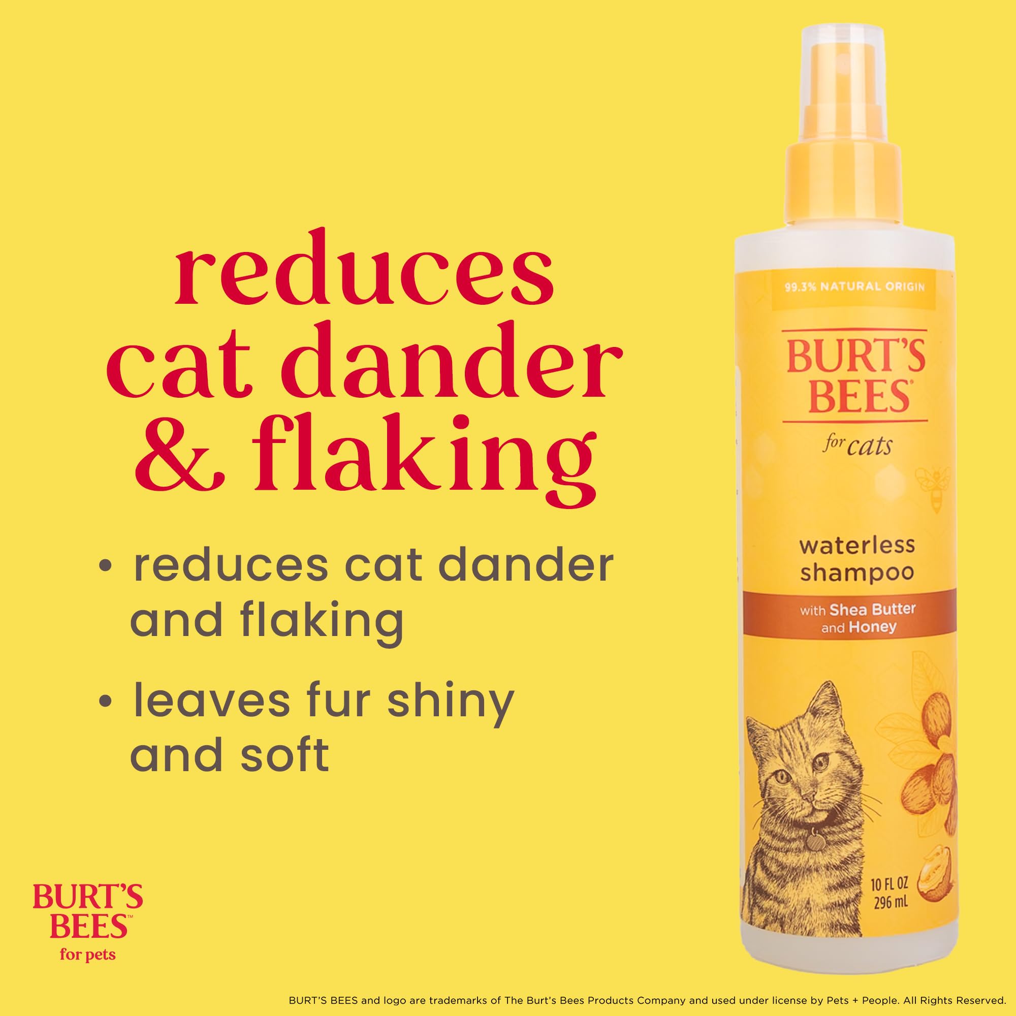 BURT'S BEES FOR PETS brume appliquée sur pelage pour nettoyage rapide