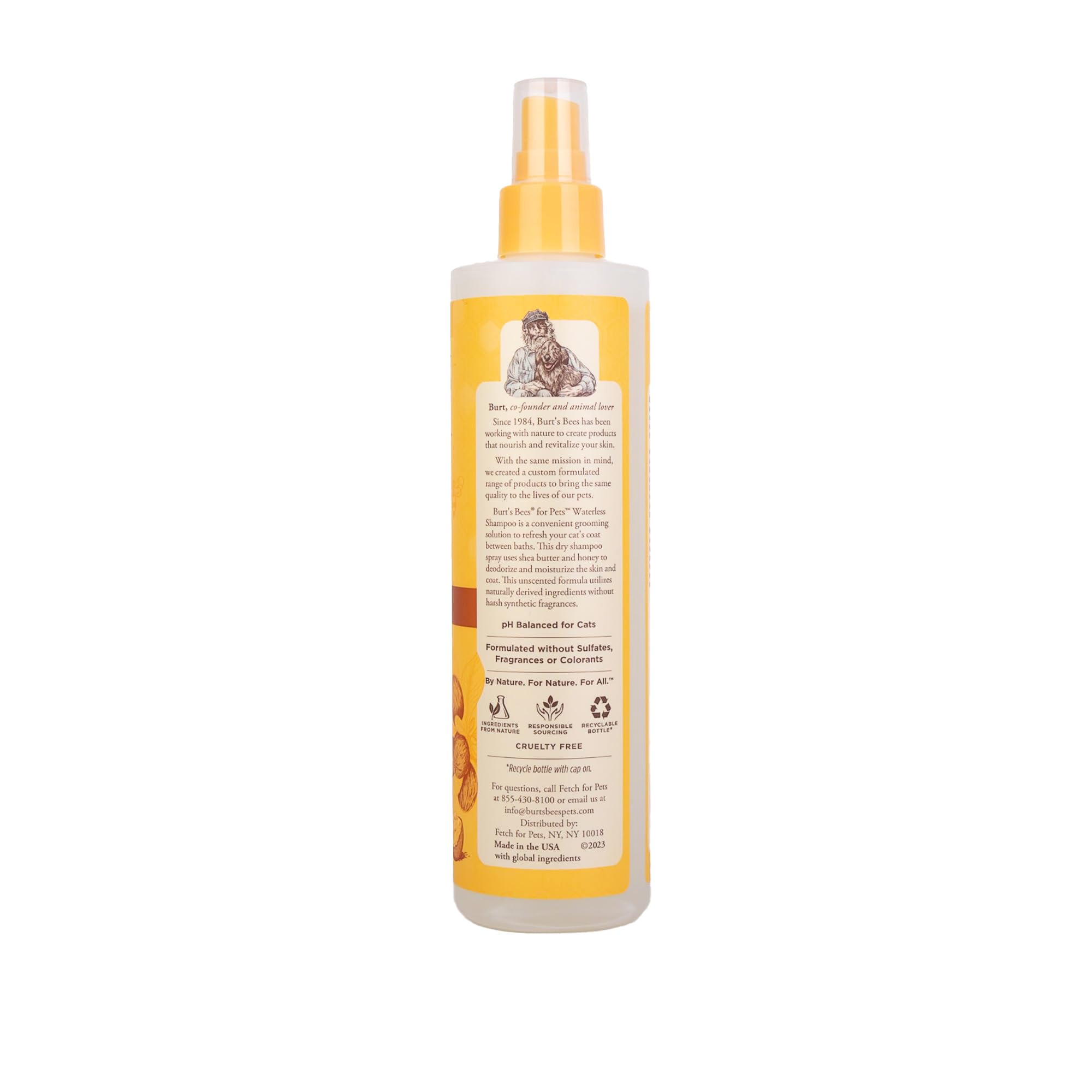 BURT'S BEES FOR PETS chat calme pendant application réduisant le stress