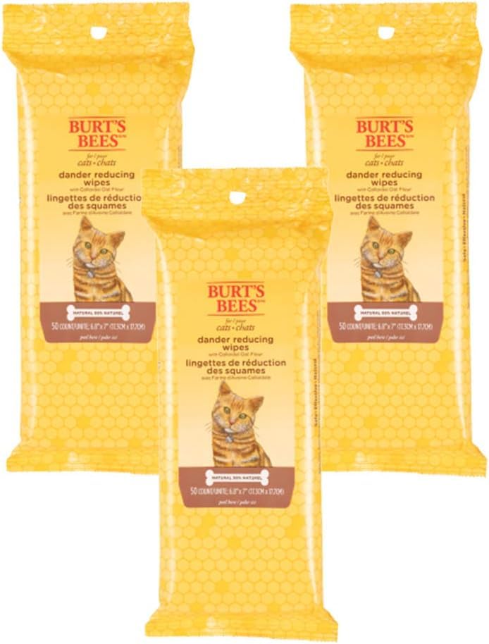 BURT'S BEES FOR PETS packaging avant montrant le lot 3-pack pour rangement pratique