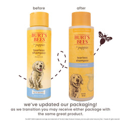 BURT'S BEES FOR PETS étiquette détail lisible indiquant ingrédients naturels