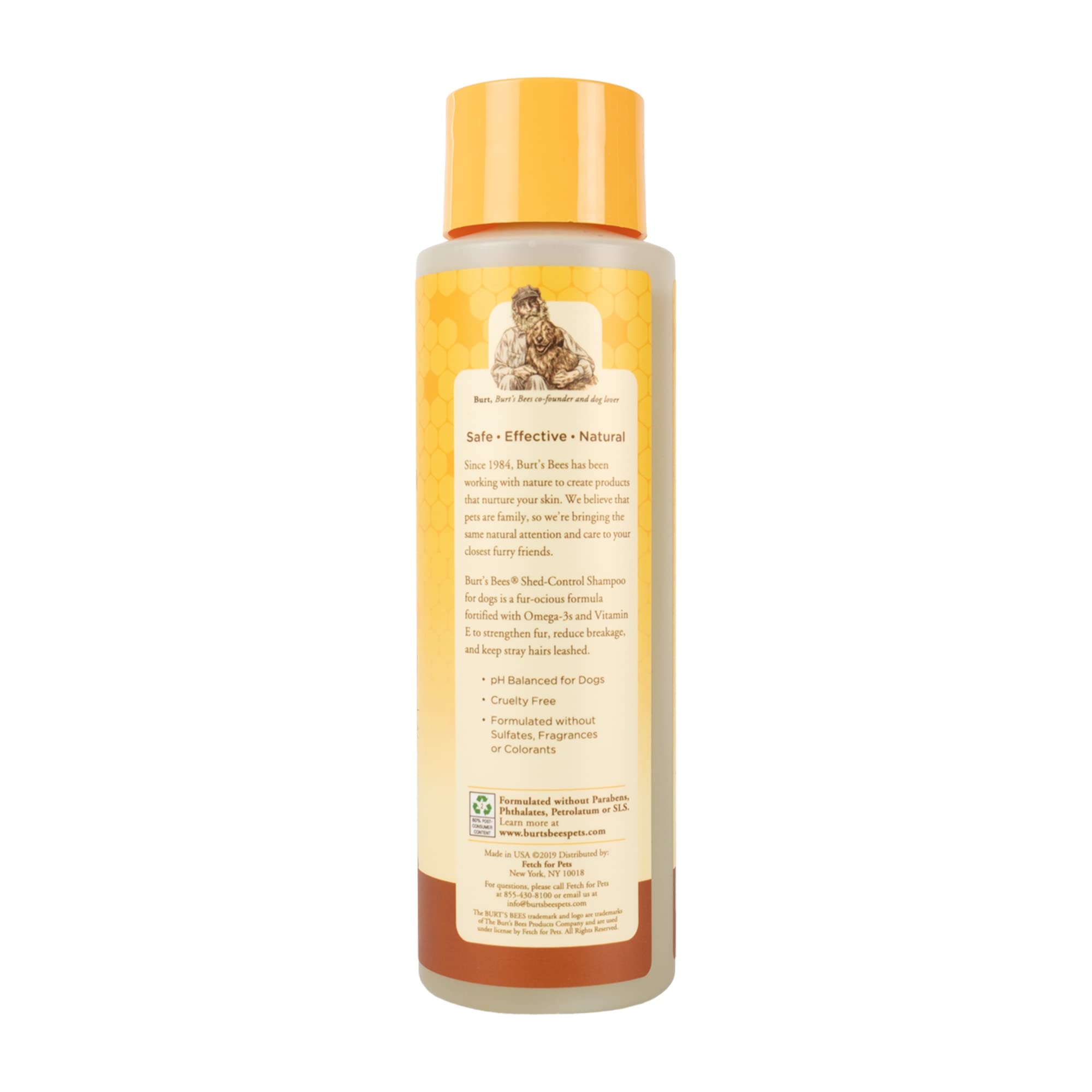 BURT'S BEES FOR PETS gros plan sur miel et ingrédients naturels bénéfique hydratation