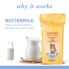 BURT'S BEES FOR PETS lingette déployée prête à nettoyer pelage et pattes