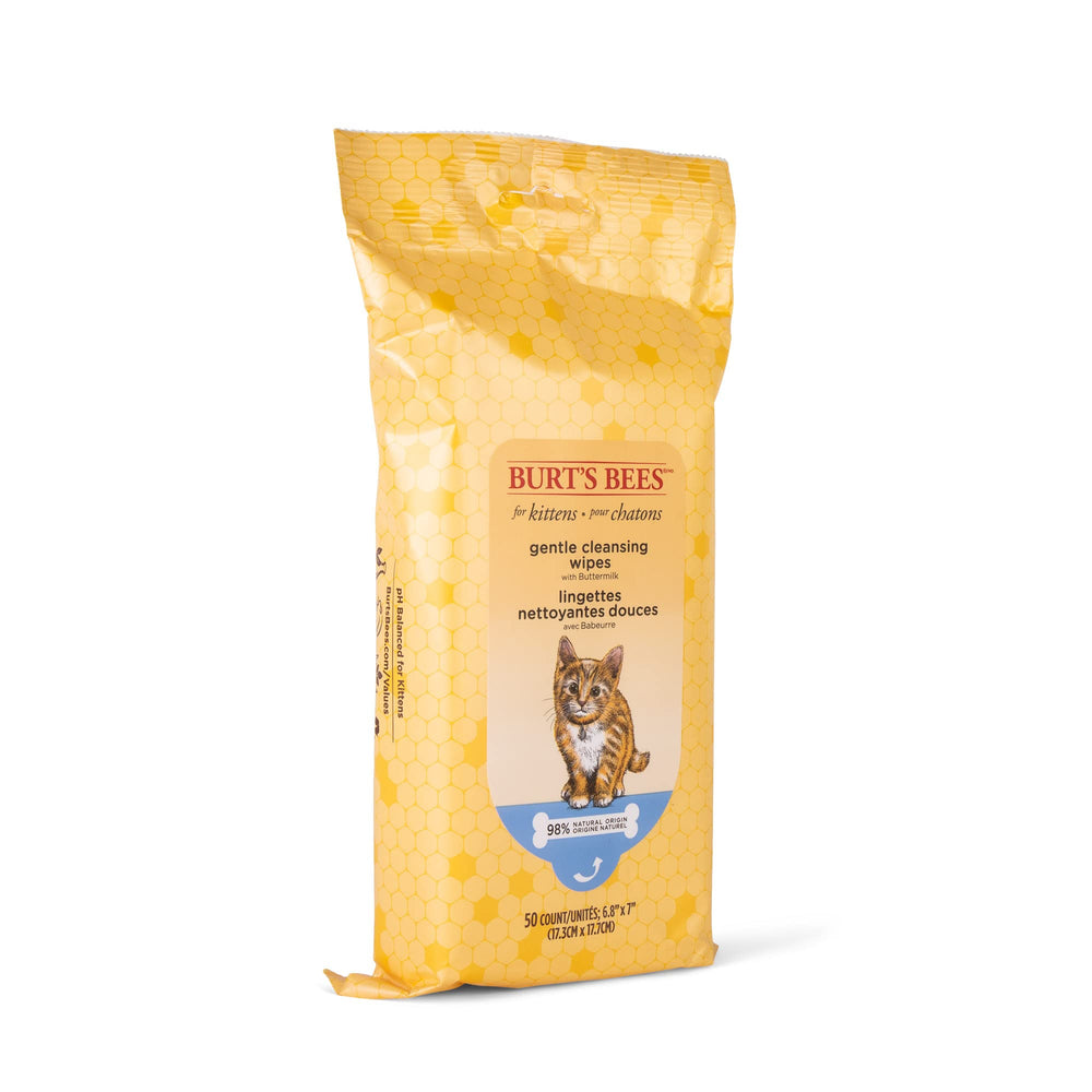 BURT'S BEES FOR PETS paquet ouvert exposant 50 lingettes pour stock domestique