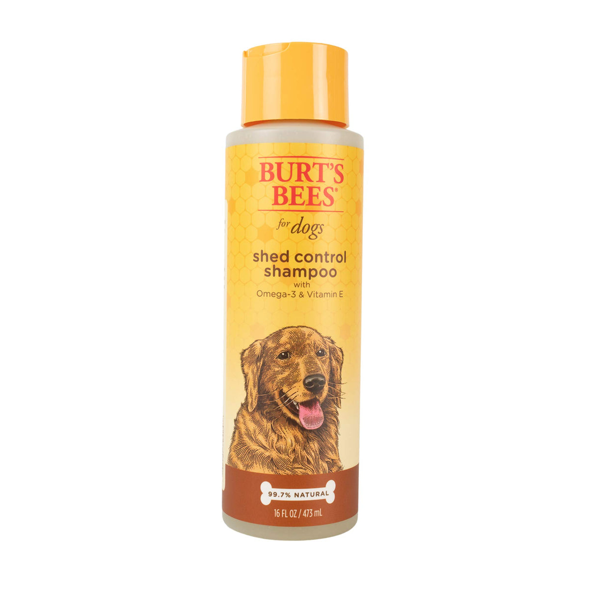 BURT'S BEES FOR PETS bouteille montrant le flacon et bénéfice naturel