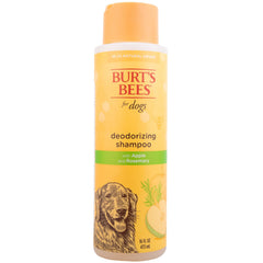 Burt's Bees for Pets étiquette lisible montrant ingrédients et bénéfice naturel