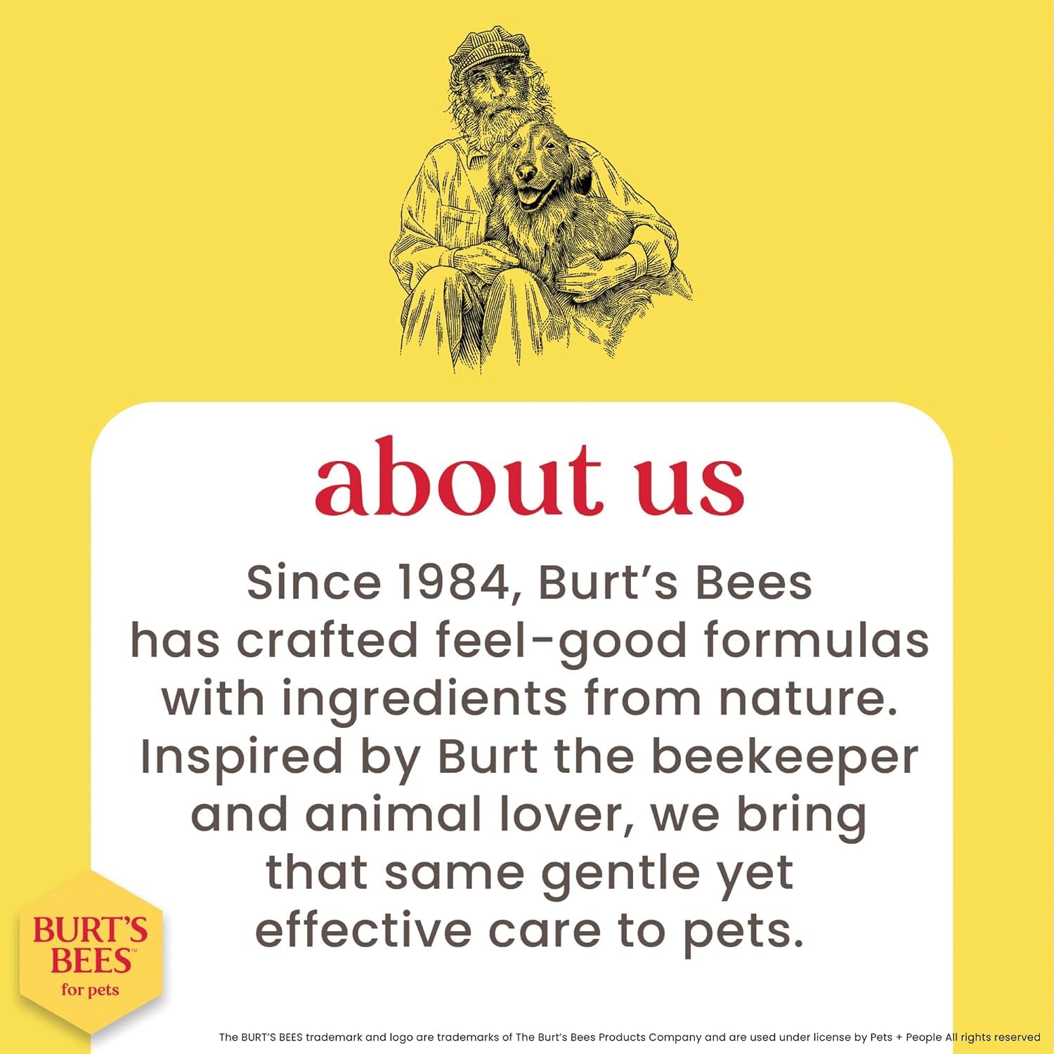 Burt's Bees for Pets bouteille 473 ml sur fond blanc pour vue produit claire