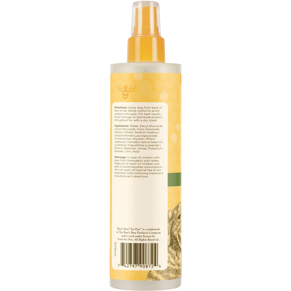 Burt's Bees for Pets spray appliqué sur chien détendu pour apaisement instantané