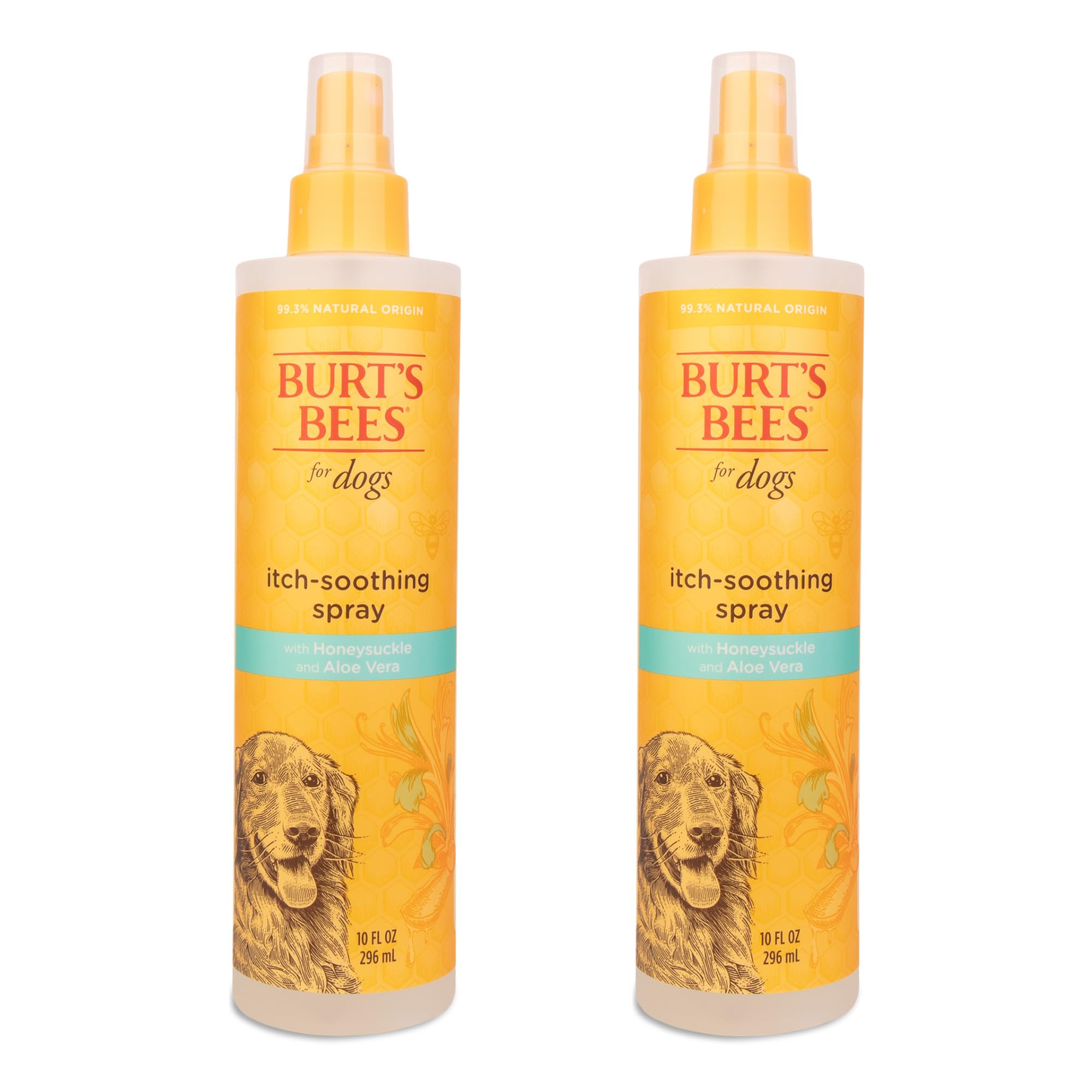 BURT'S BEES FOR PETS bouteille face montrant emballage et usage pratique