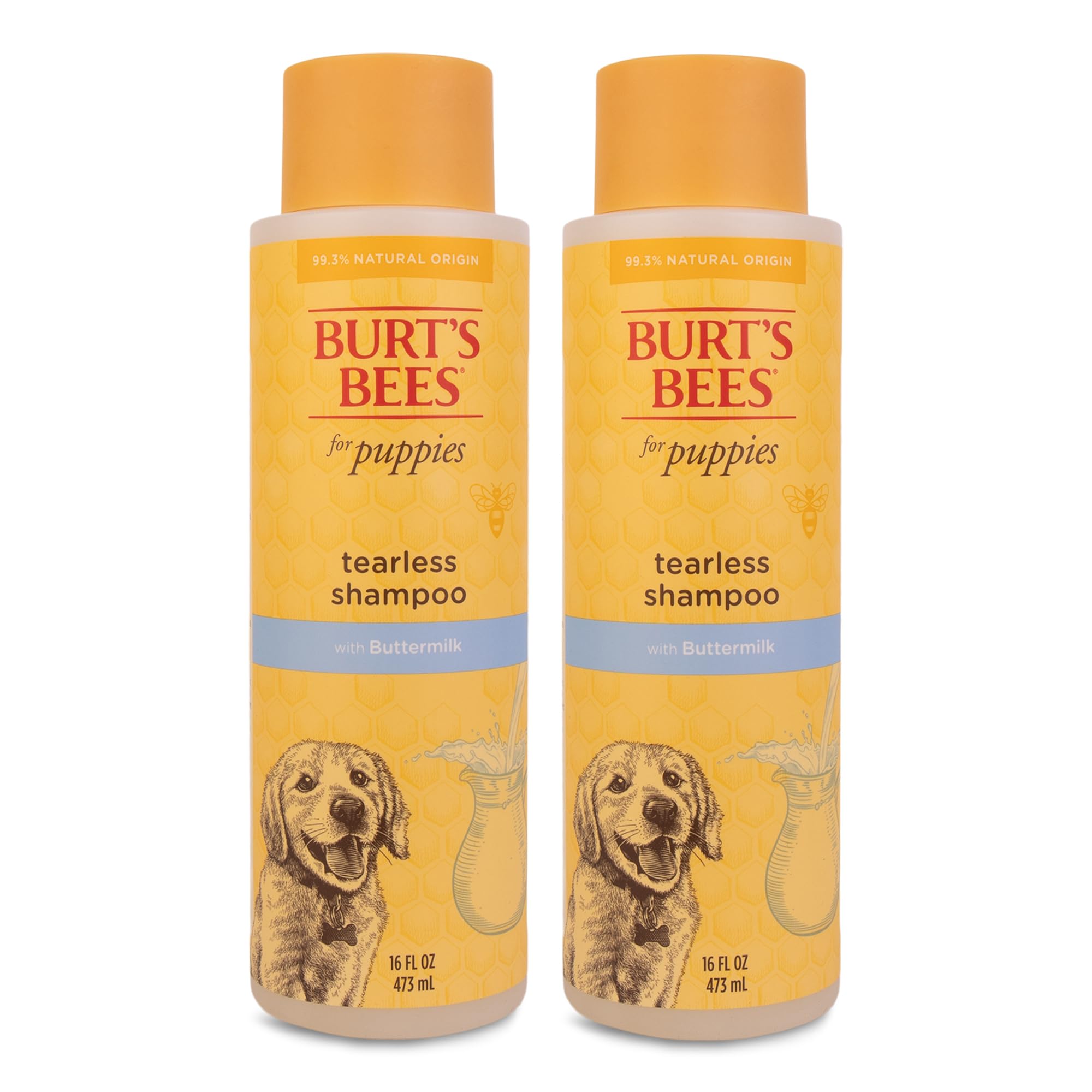 Burt's Bees for Pets emballage avant montrant flacon et bénéfice nettoyage doux