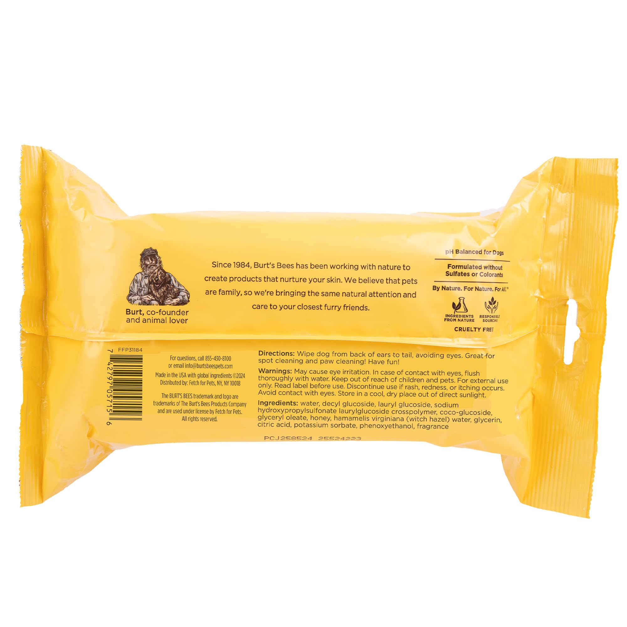 Burt's Bees for Pets scène de salon montrant utilisation quotidienne et confort