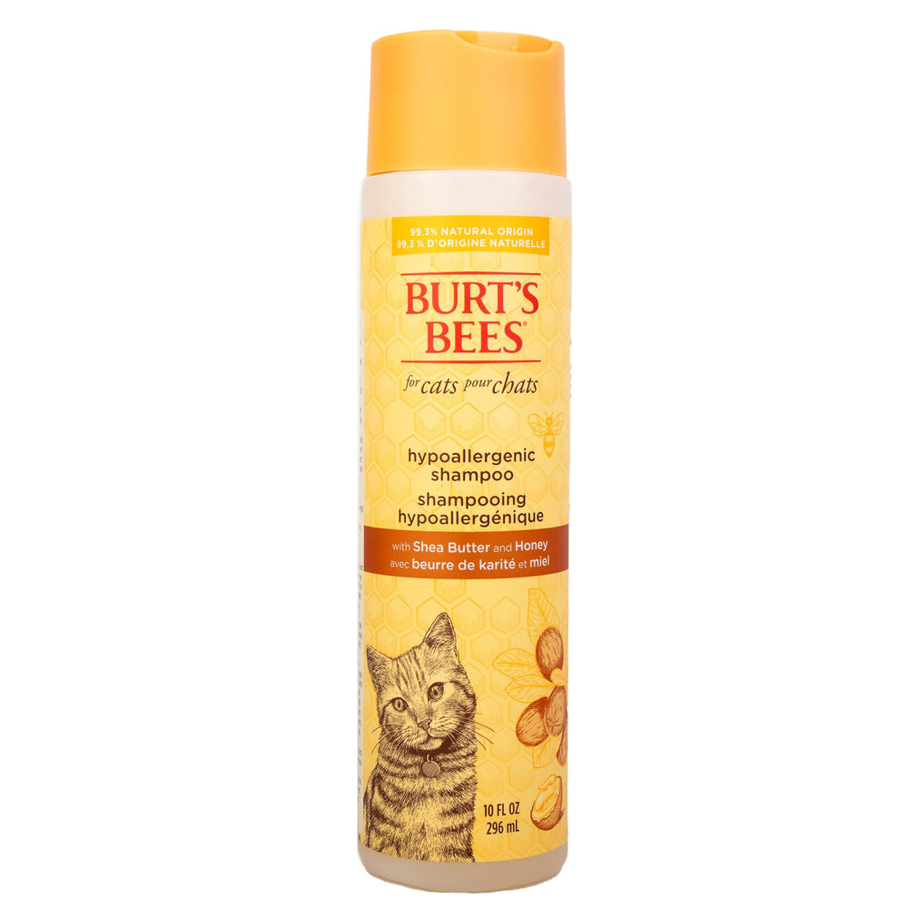 BURT'S BEES FOR PETS flacon avant montrant le produit, facilité d'utilisation