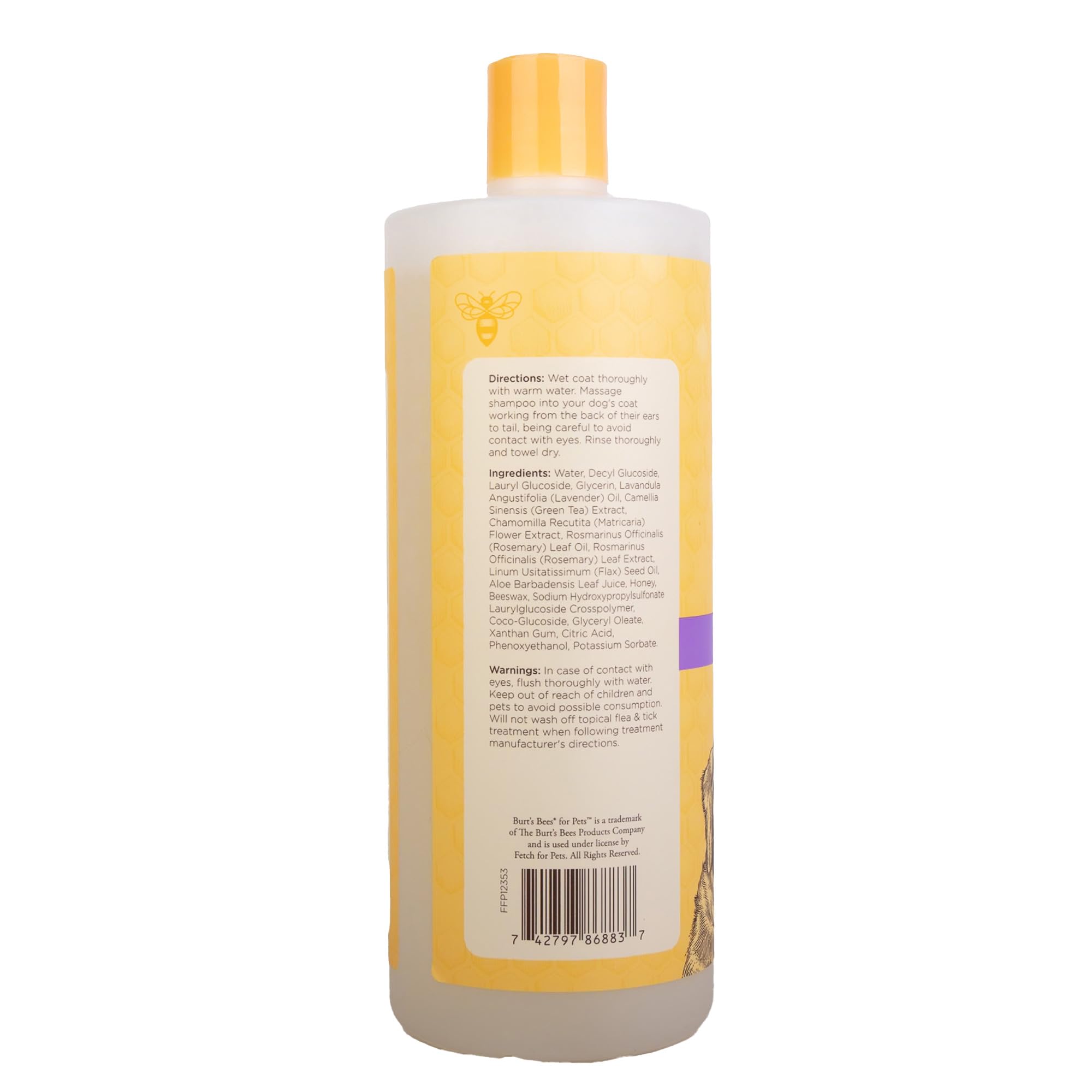 BURT'S BEES FOR PETS icône produit sans sulfates ni parabènes, bénéfice pour peau