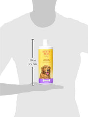 BURT'S BEES FOR PETS gros plan sur l'étiquette montrant lavande et thé vert