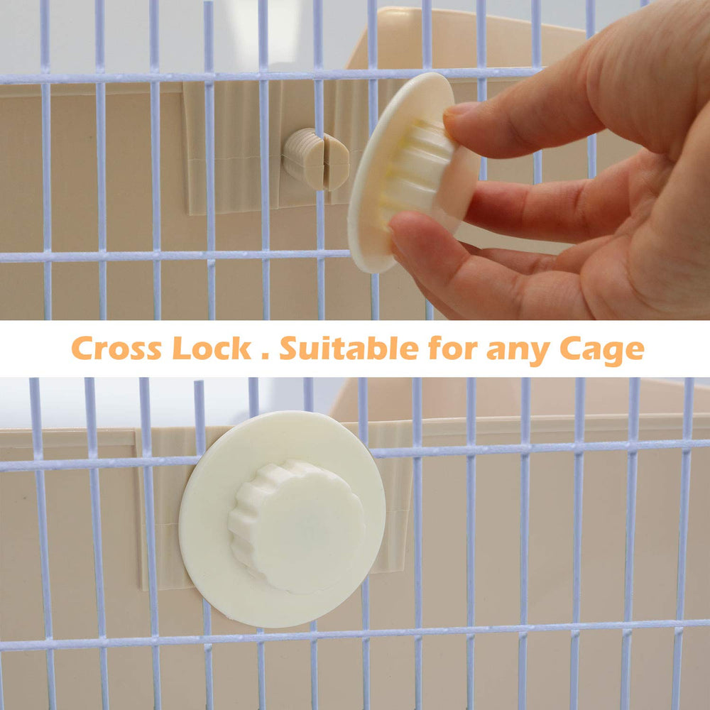 BWOGUE bac installé dans une cage illustrant fixation et confort pour l'animal