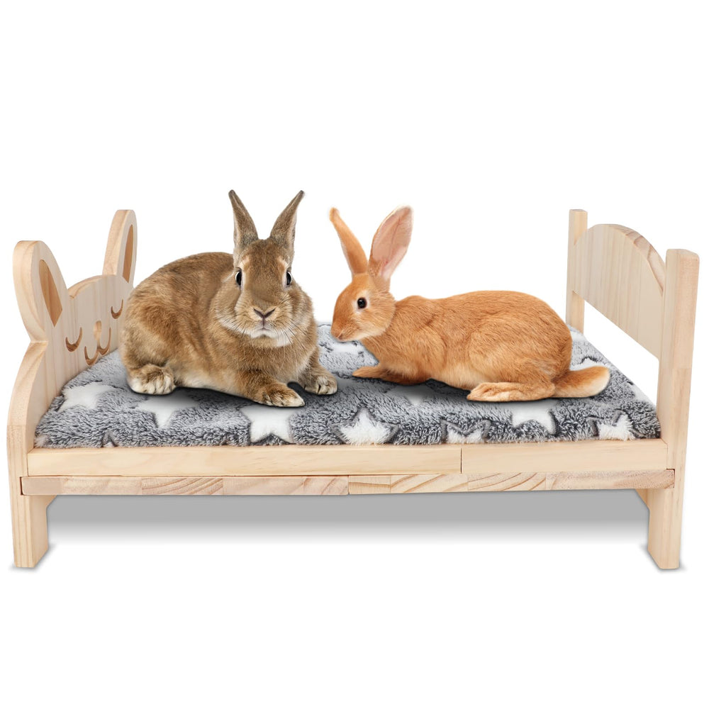 BWOGUE lit lapin face montrant design bois stable et esthétique