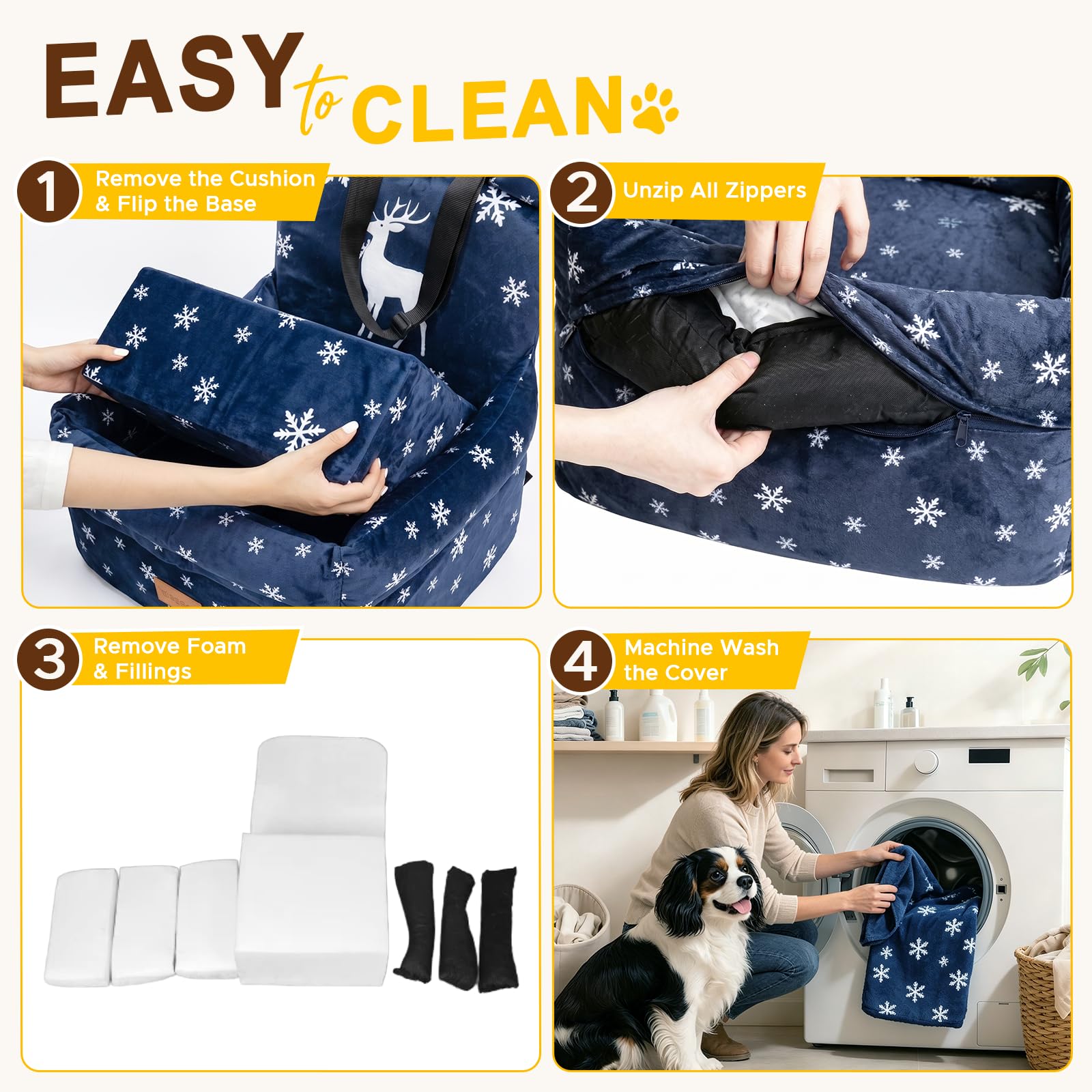 CABZOON housse détachable prête pour lavage pratique