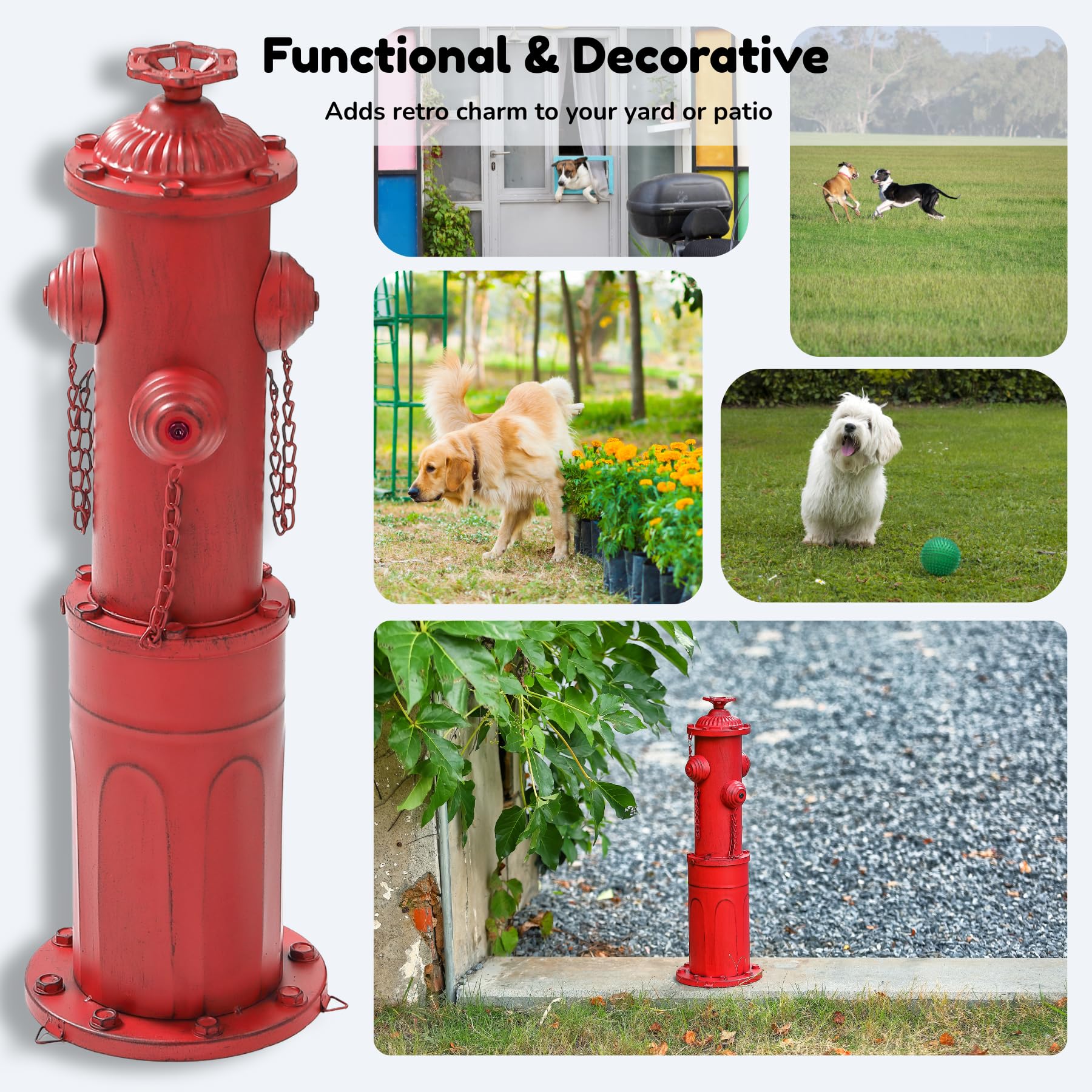 CaliDecor chien en train d'uriner sur la borne, encourage marquage ciblé