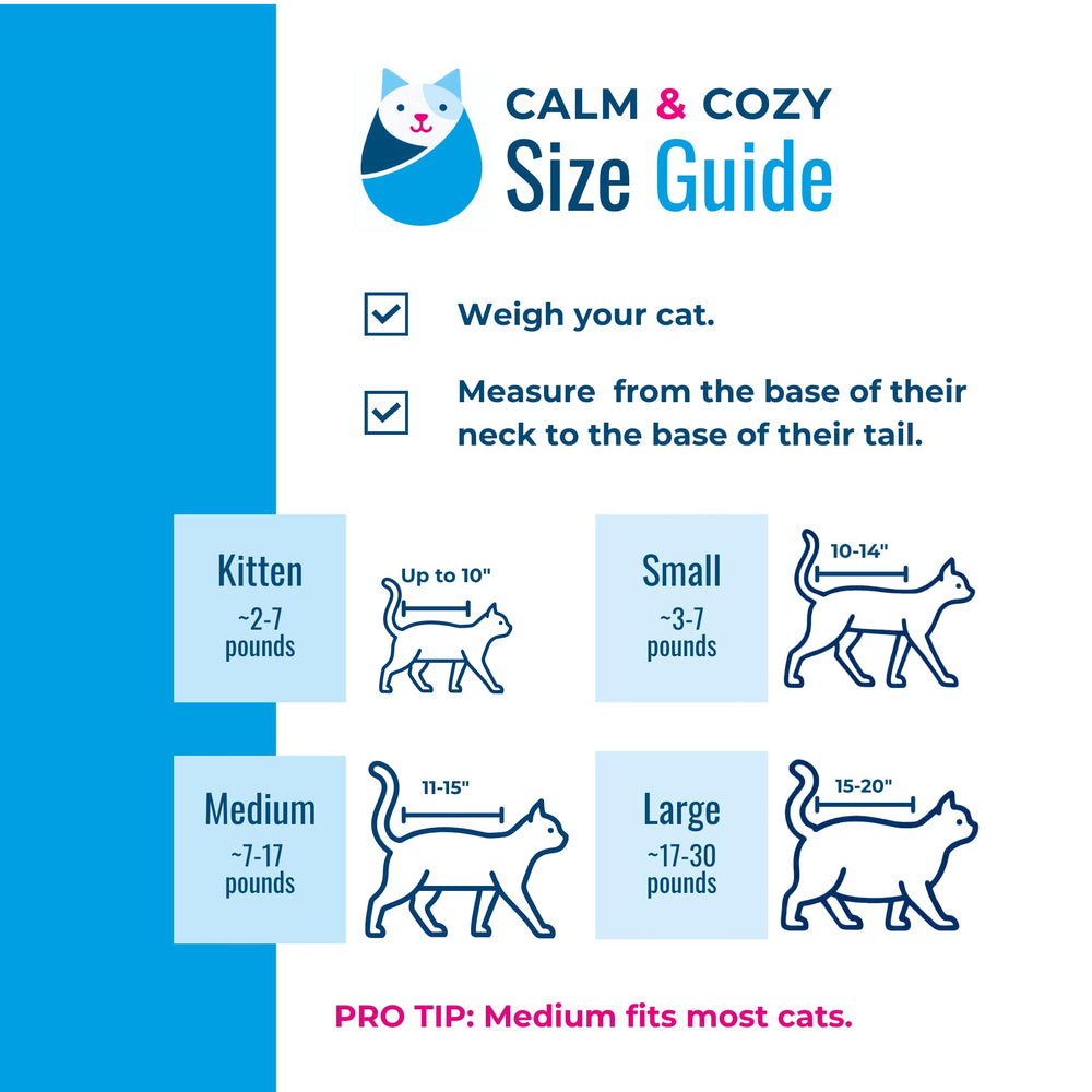 calm & cozy cat wrap ouverture brevetée accès patte pour soins rapides