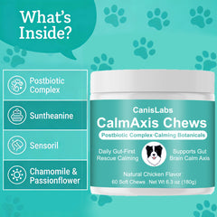 Chew Calmaxis en main pour évaluer la taille et dosage adapté selon poids