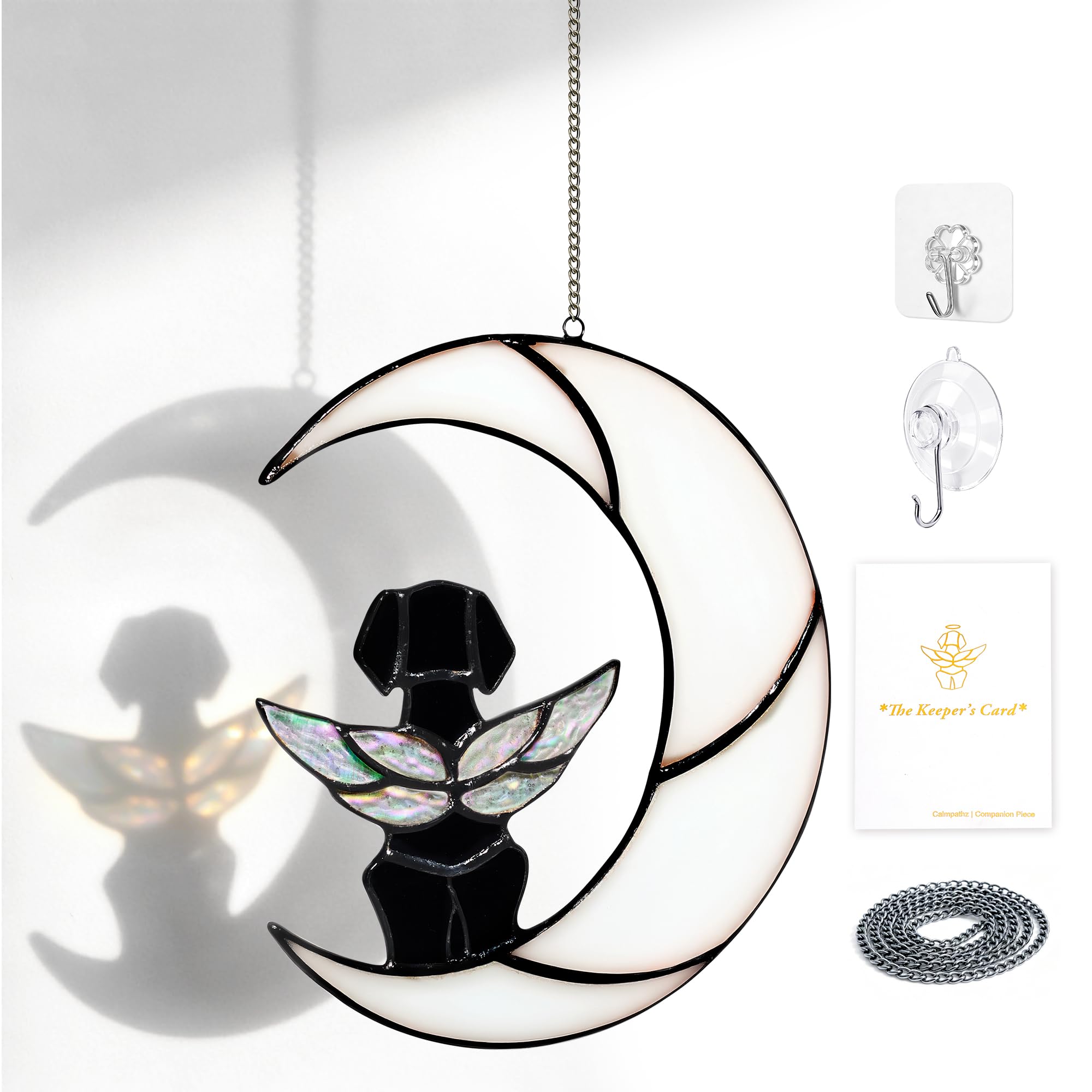 Calmpathz suncatcher face dans boîte cadeau prêt à offrir, apporte réconfort