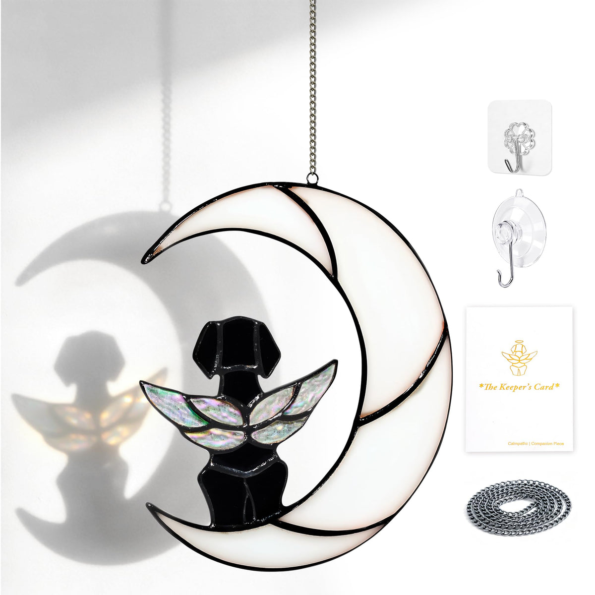 Calmpathz suncatcher face dans boîte cadeau prêt à offrir, apporte réconfort