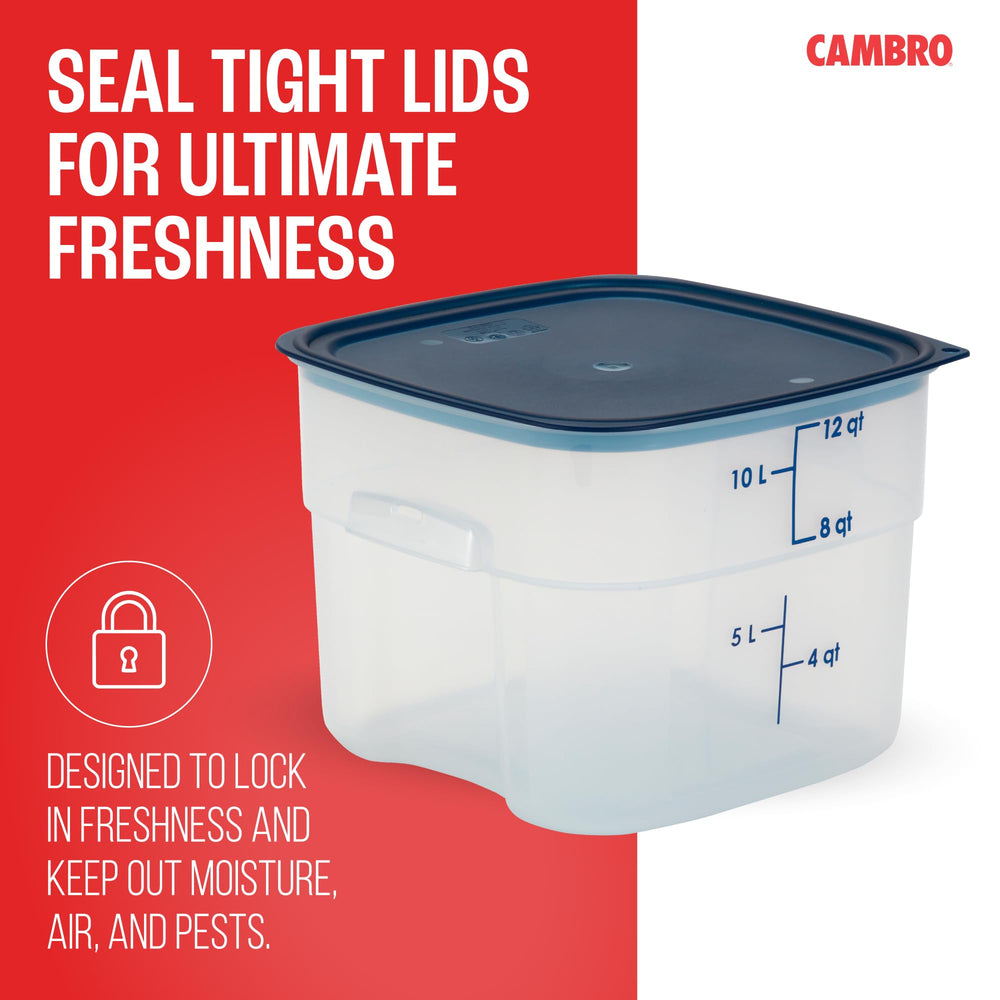 Cambro FreshPro empilés dans garde-manger optimisant rangement