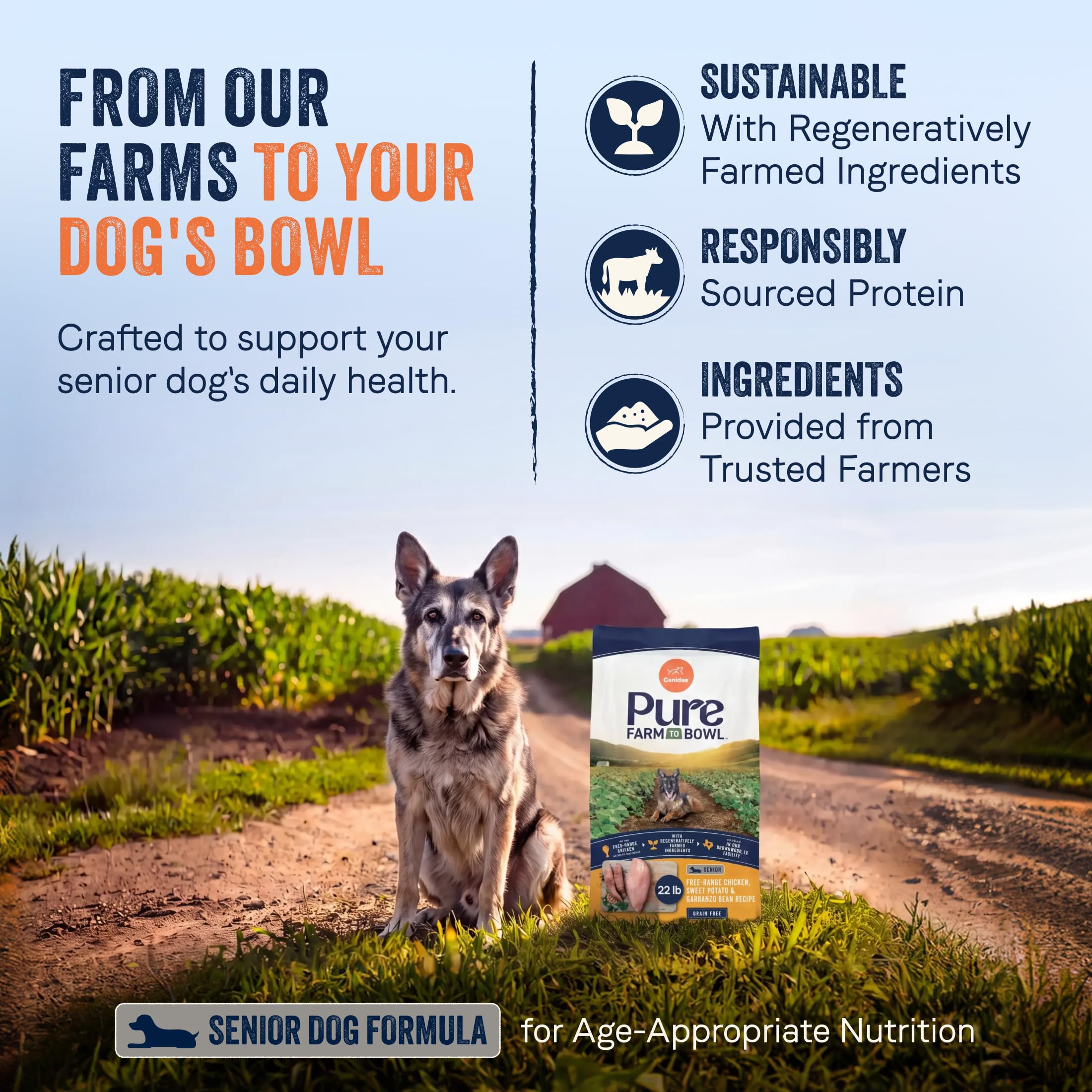 CANIDAE détail de l'étiquette nutritionnelle pour lecture facile des ingrédients
